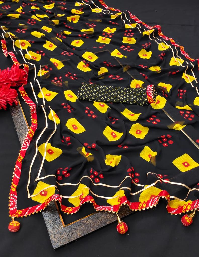 Vini 74 Casual Daily Wear Georgette Printed Latest Saree Collection